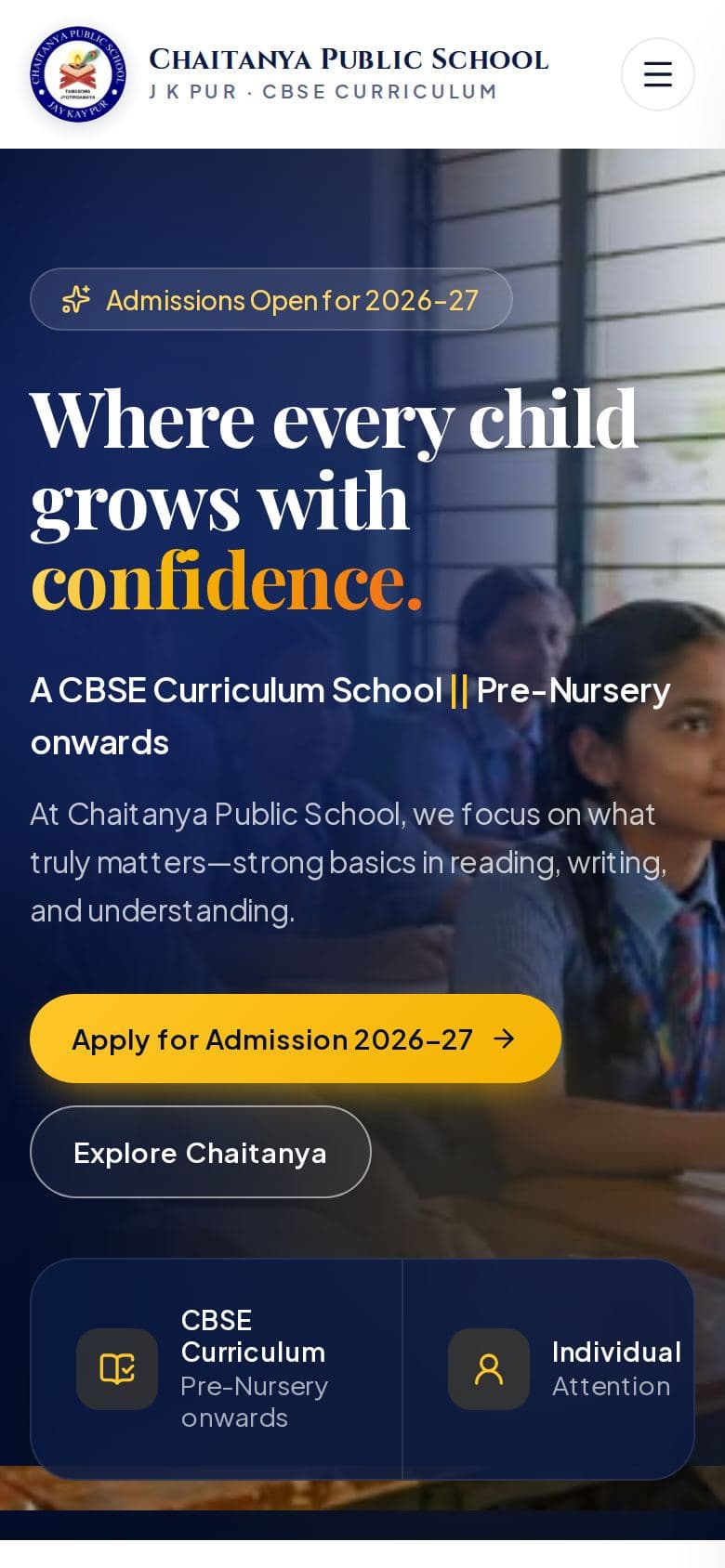 Chaitanya Public School — mobile