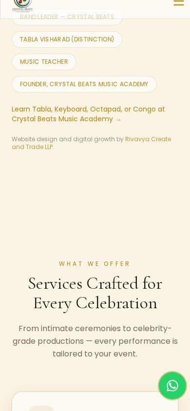 Crystal Beats — mobile