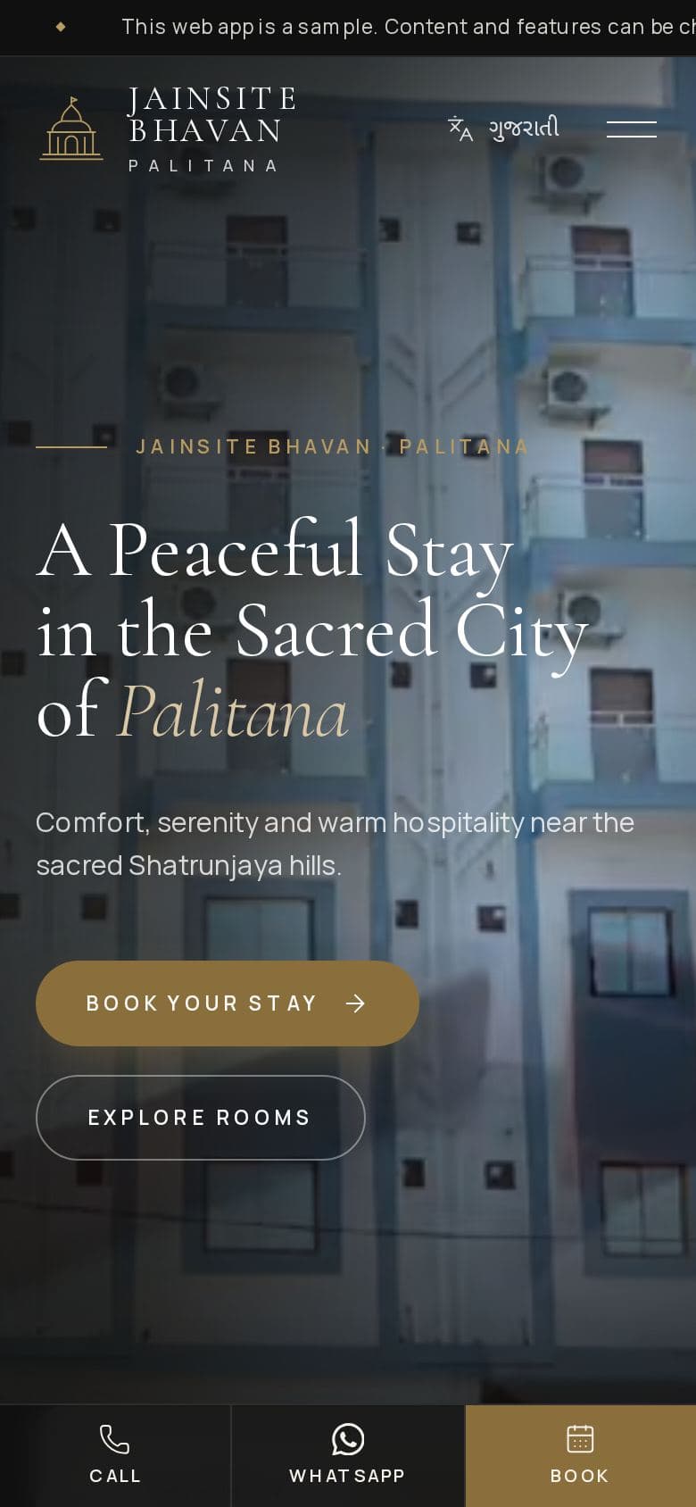 Jainsite Bhavan Palitana — mobile