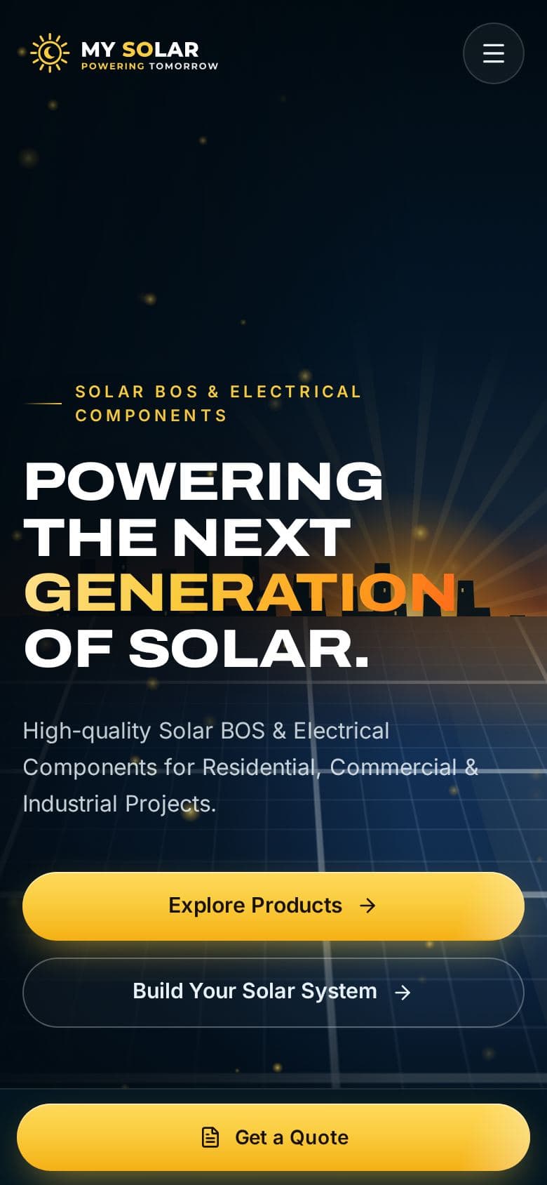 MY SOLAR — mobile