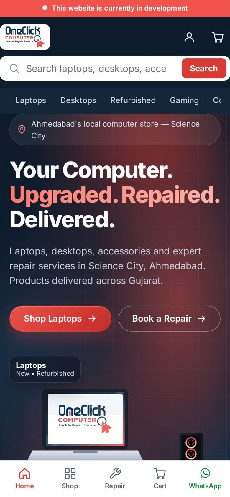 One Click Computer — mobile