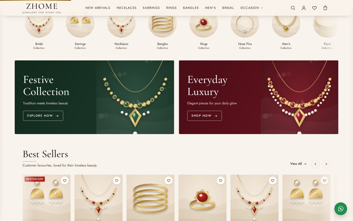 ZHOME redesign collections, festive and everyday banners and best sellers